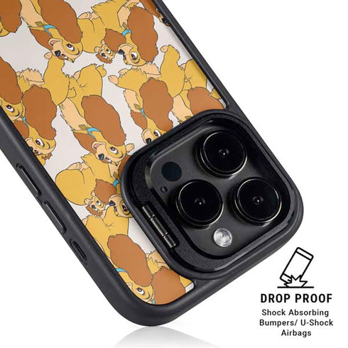Disney Lady & The Tramp Lady Pattern iPhone 15 Pro Kickstand Case